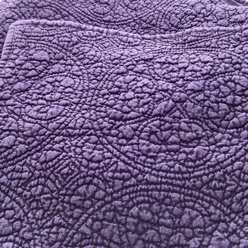 Restoration Hardware Quilted Pillow Sham Pair in Deep Purple